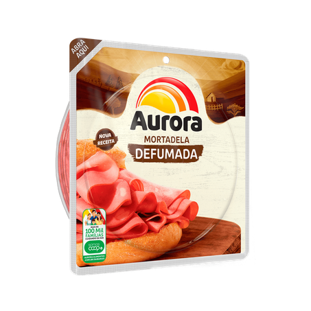 Mortadela aurora defumada 180g