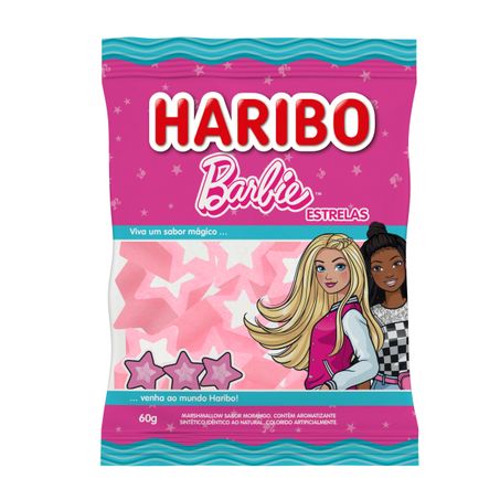 MARSHMALLOW MORANGO BARBIE ESTRELAS HARIBO