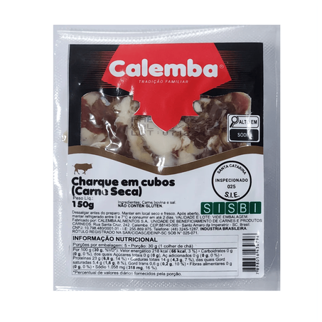 Charque calemba cubos 150g