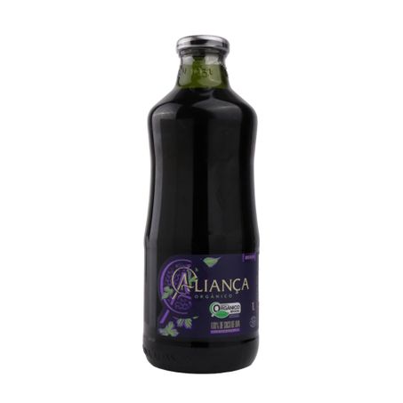 Suco Orgânico de Uva Aliança Tinto Garrafa 1lt 360-58