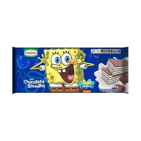 Wafer orquidea bob esponja 90g baunilha