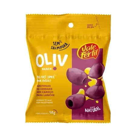 SNACK AZEITONA PRETA 50G - VALE FERTIL
