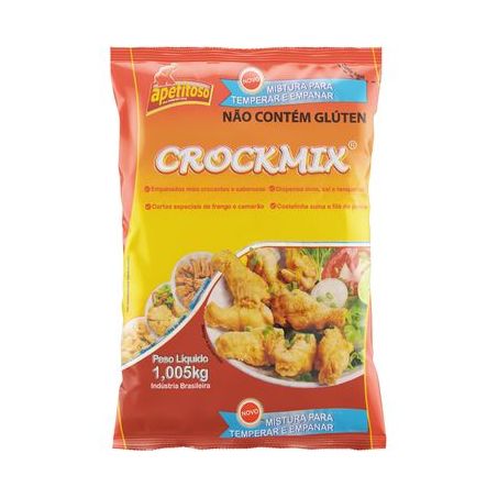 Farinha Para Empanar Apetitoso Alimentos Crockmix Pacote 1,005kg