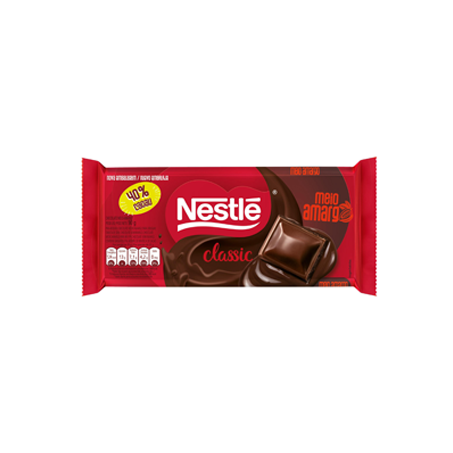 Choc Barra Nestle Meio Amargo 80g