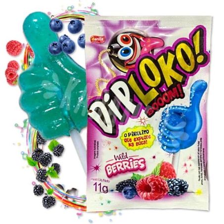 PIRULITO DIPLOKO 11G EXPLOSIVE WILD BERRIES