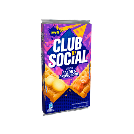 Biscoito Club Social 141G Bacon/Prov.