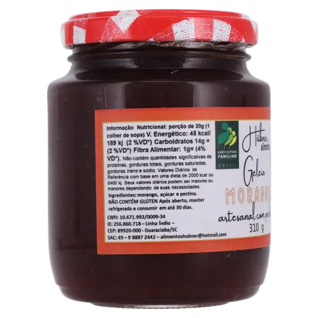 Geleia hubner morango 310g 360-30