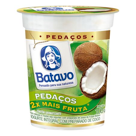 IOGURTE PEDAÇOS DUO ABACAXI E COCO BATAVO