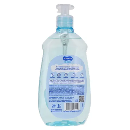 SABONETE LÍQUIDO INFANTIL BARUEL BABY PELE DELICADA PUMP 400ML 360-17