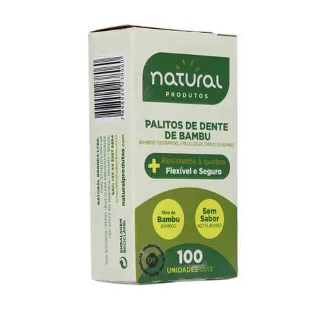 Palito dental natural bambu 100un 360-14