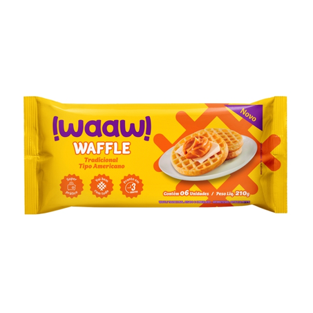 Waffle Waaw 210g Tradicional