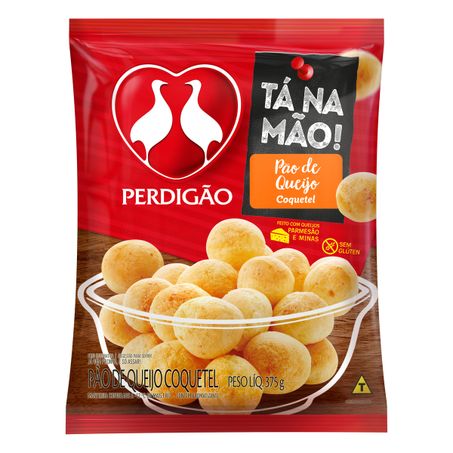 PÃO DE QUEIJO CONGELADO COQUETEL PERDIGÃO TÁ NA MÃO!