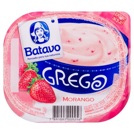 Iogurte grego morango batavo pote