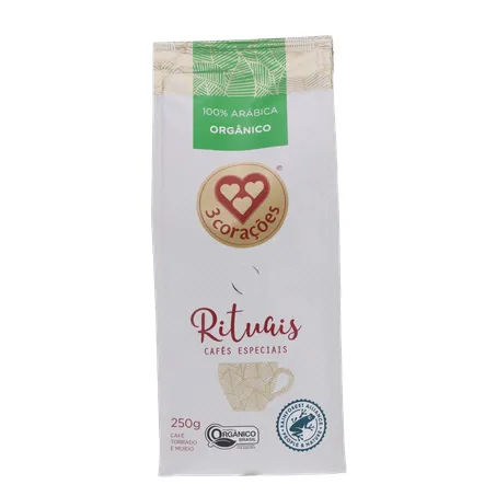 Café Moído 3 Corações Rituais Orgânico 250g 360-0
