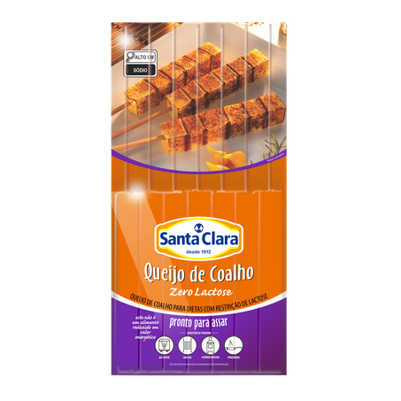 Queijo Coalho Santa Clara Zero Lactose Aprox. 500g A Un.