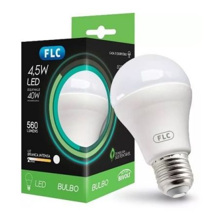 LAMPADA FLC LED BIVOLT A55 4.5W 6500K