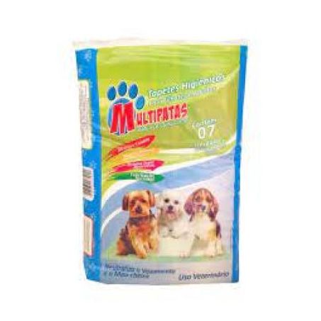 Tapete higiênico multipatas 80x60 c/7 un