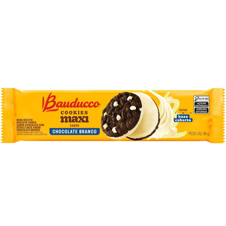 COOKIES BAUDUCCO MAXI CAMADA CHOCOLATE BRANCO 96G