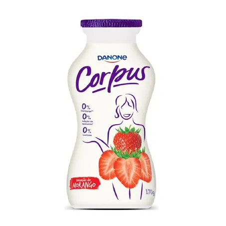 Iogurte danone corpus morango sem lactose 170g