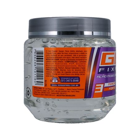 Gel fixador sergio paris brilho m.forte 240g 360-3