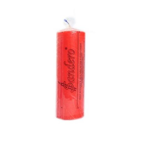 Vela sandero 235g c/1un vermelha