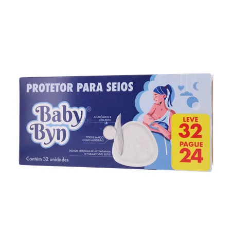 PROTETOR P/SEIOS BABY BYN LEVE 32 PAGUE 24UNID 360-1