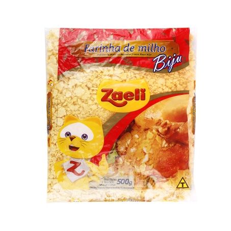 FARINHA DE MILHO ZAELI AMARELA BIJU 500G