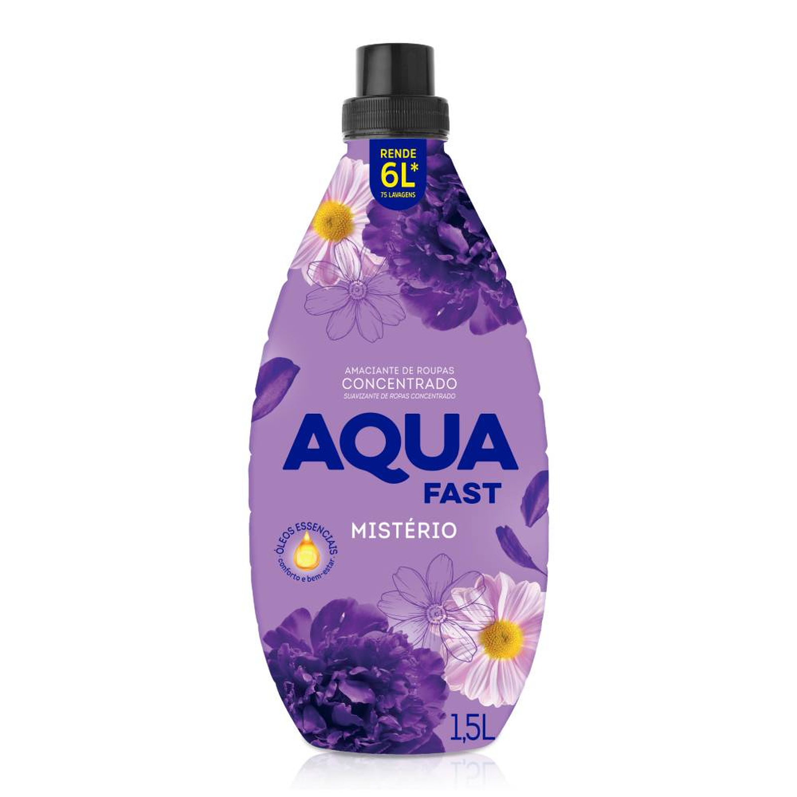 Amaciante Concentrado Aquafast Mistério Lilás 1,5l | Super Koch