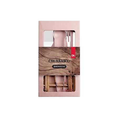 CONJUNTO SIMONAGGIO PARA CHURRASCO 4 PEÇAS