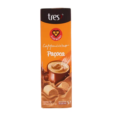 Cápsula Tres 110g - Cappuccino - Paçoca