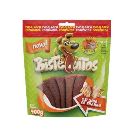 Ração Bistequitos Bifinho Frango 400g