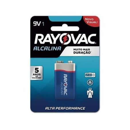 Bateria Rayovac Alcalina 9v
