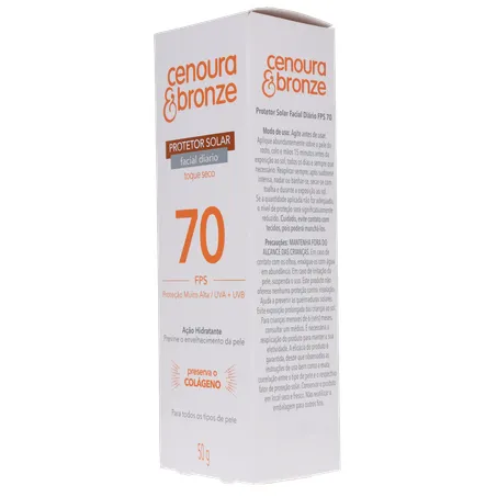 Protetor solar facial cenoura e bronze fps 70 50g 360-5