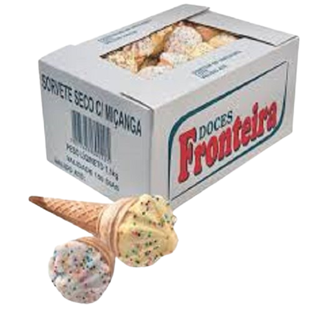 Sorvete seco fronteira com micangas 260g