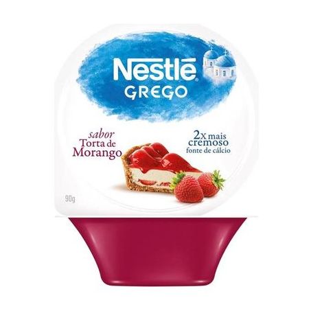 Iogurte nestle grego calda de morango 90g