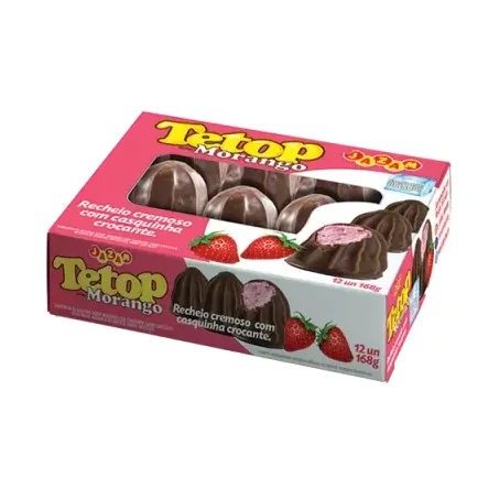 Tetop jazam 168gr c/12 recheada morango