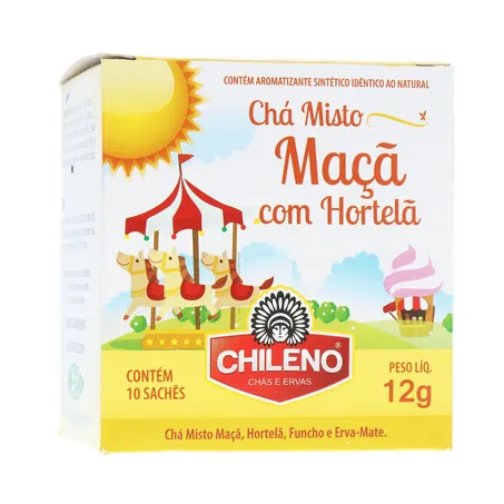 Chá Misto Chileno Maçã com Hortelã Sachê 1.2gr - Caixa com 10un - 12gr 360-35