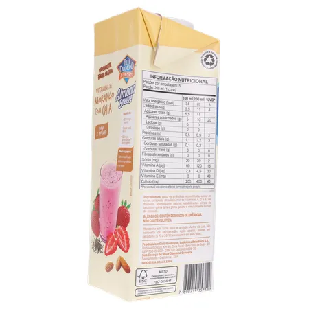 ALIMENTO COM AMÊNDOA BLUE DIAMOND BAUNILHA 1L 360-24