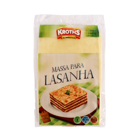 Massa de lasanha kroths 500g