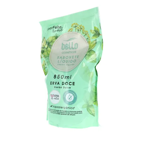 Sabonete liquido bello erva doce ref. 850ml 360-3