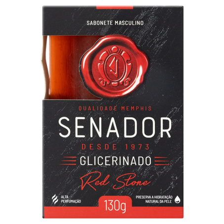 Sabonete senador glicerinado red stone 130g