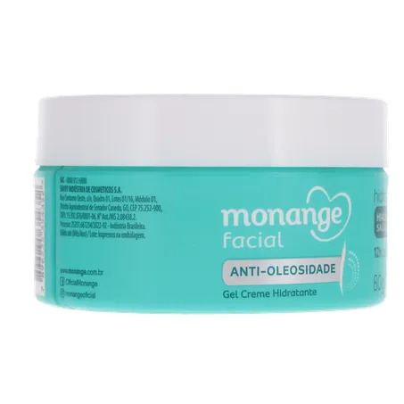 Hidratante Facial Monange Matte 80g 360-33