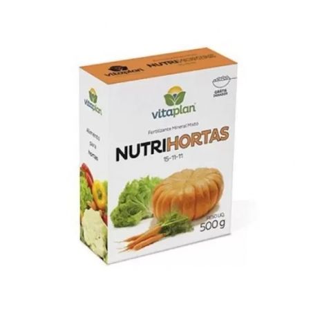 FERTILIZANTE VITAPLAN NUTRIHOSRTAS 15-11-11 500G