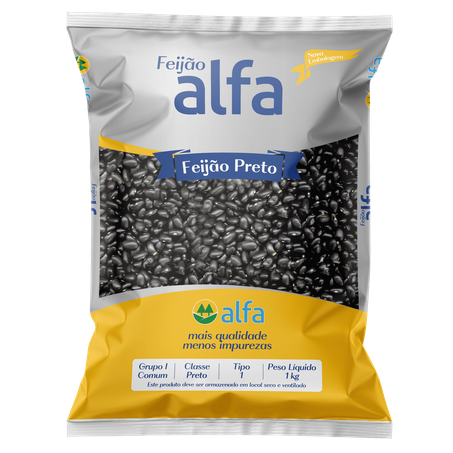 Feijao preto alfa tp1 1kg