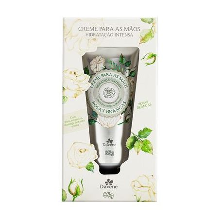 CREME PARA MAOS DAVENE ROSAS BRANCAS 65G 