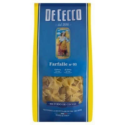 Massa farfalle 93 de cecco 500g