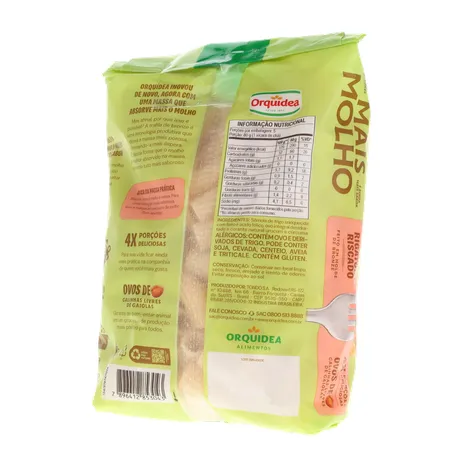 Macarrão de Sêmola com Ovos Rigatone Riscado Orquídea Absorve Mais Molho 400G 360-20