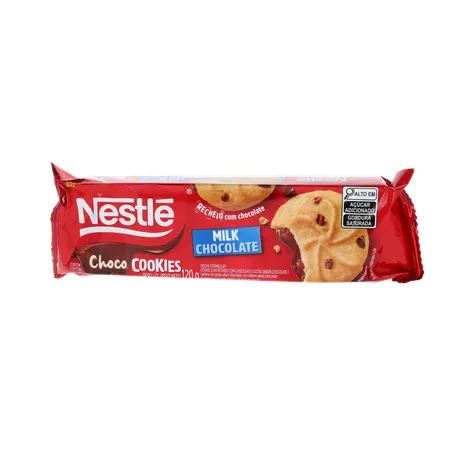 Biscoito Nestlé Cookies Recheado Chocolate Ao Leite Pacote 120G 360-1