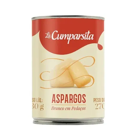 Aspargos La Cumparsita 270g Lata Pedacos