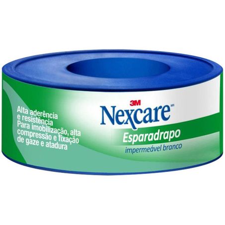 Esparadrapo nexcare impermeavel branco 12mmx3m
